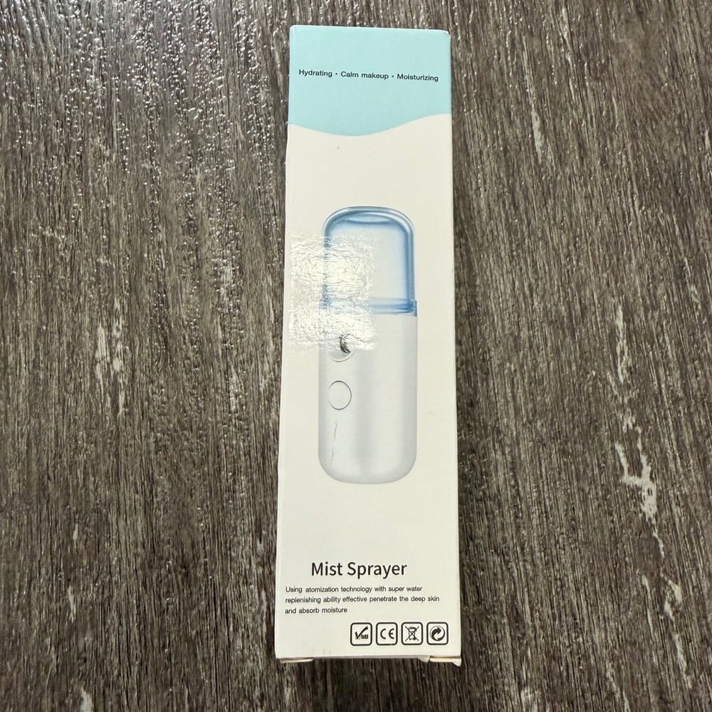 Mini Mist Sprayer White Nano Facial‎ Steamer USB Rechargeable W-718B